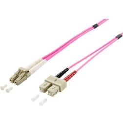 Equip LWL Patchkabel LC->SC Multimode Duplex OM4